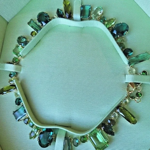 Swarovski Gemma Elegant Green and Gold Necklace